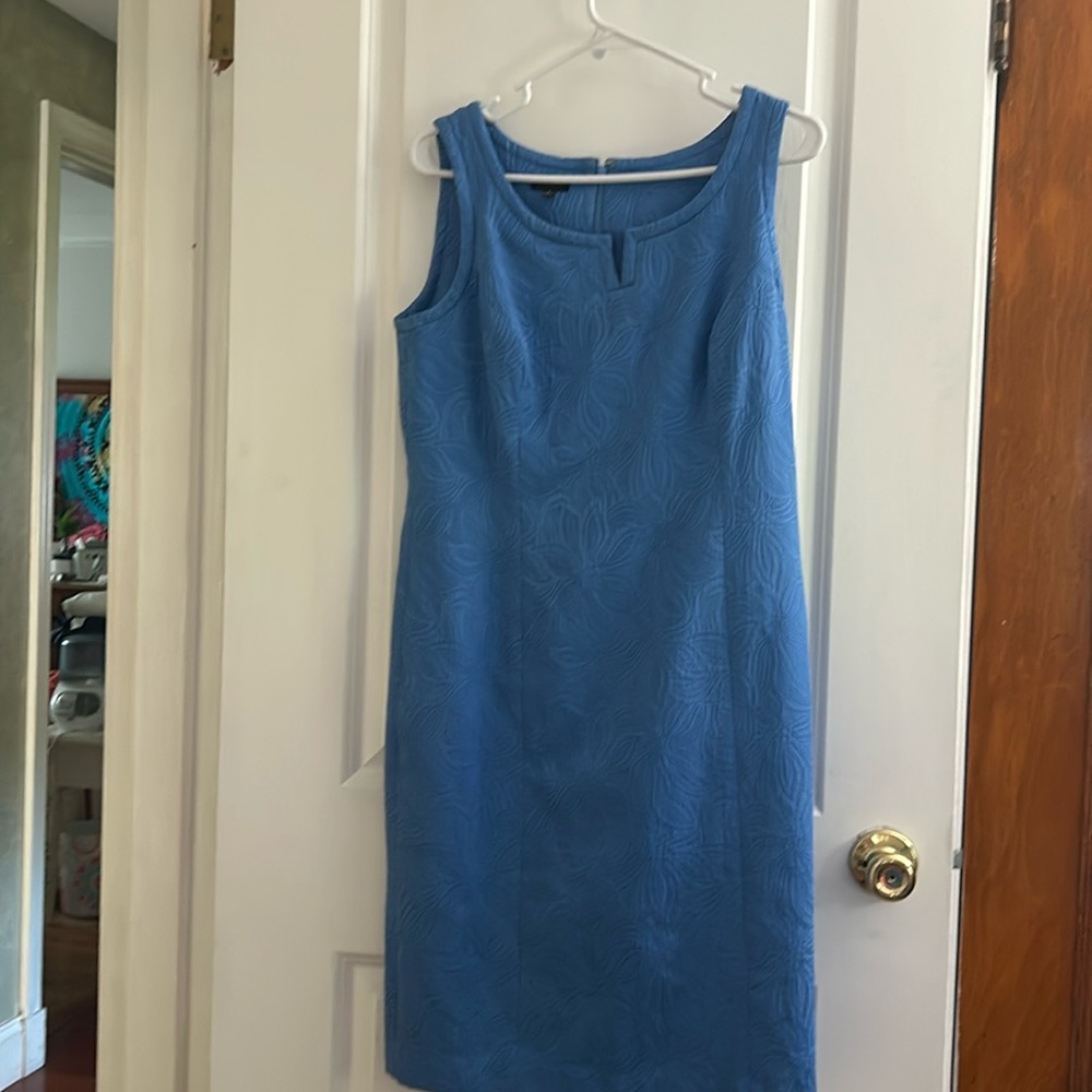 Blue Talbots dress size 8
